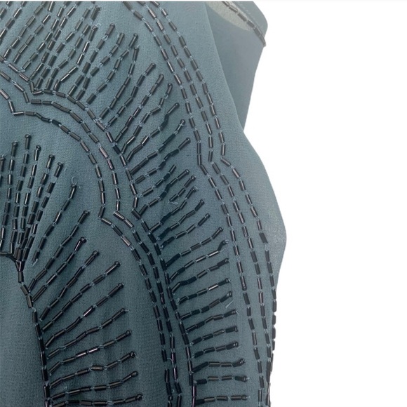 Free People beaded chiffon slip dress - Picture 6 of 7